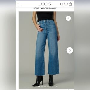 Joe's Jeans 28 Peru Wide Leg Ankle